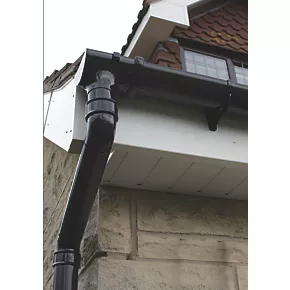 FloPlast Round Pipe Branch Black 68mm - Image 2