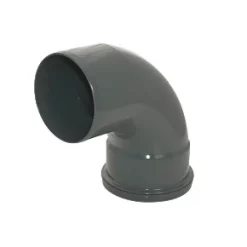 FloPlast Push-Fit 92.5° Single Socket Pipe Bend Anthracite Grey 110mm