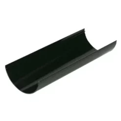 FloPlast Half Round Gutter Black 112mm x 3m 6 Pack