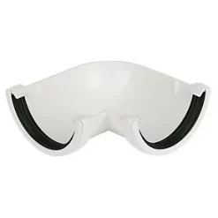 FloPlast 90° Half Round Angle White 112mm