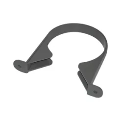FloPlast Soil Pipe Clip Anthracite Grey 110mm 5 Pack