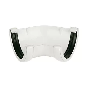 FloPlast 135° Half Round Gutter Angle White 112mm