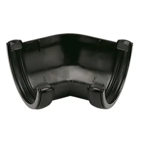 FloPlast 135° Half Round Gutter Angle Black 112mm
