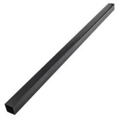 FloPlast Square Line Square Downpipe Black 65mm x 2.5m 6 Pack