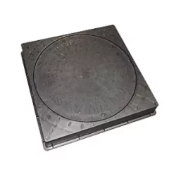 FloPlast Push-Fit Square Frame & Chamber Cover 450mm