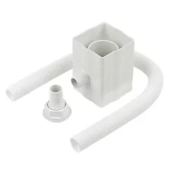 FloPlast Square Line Square Rainwater Diverter White 65/68mm