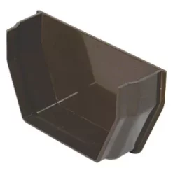 FloPlast Square Internal Stop End Brown 112mm