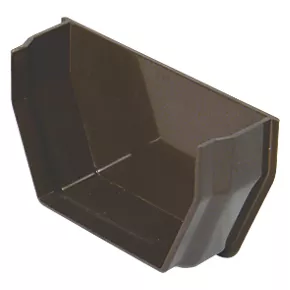 FloPlast Square Internal Stop End Brown 112mm