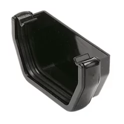 FloPlast Square External Stop End Black 114mm