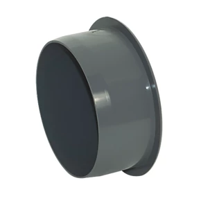 FloPlast Push-Fit Socket Plug Anthracite Grey 110mm