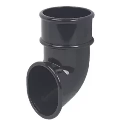 FloPlast Mini Line Round Downpipe Shoe Black 50mm