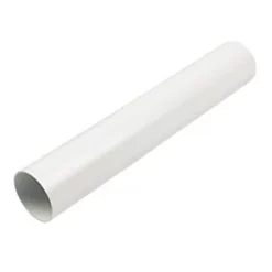 FloPlast Round Down Pipe White 68mm x 2.5m 6 Pack