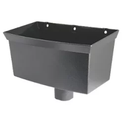FloPlast Cast Iron Effect Universal Hopper 65-68mm Black