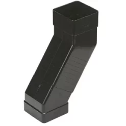FloPlast Square Line Square 25-65mm Adjustable Offset Bend Black 65mm