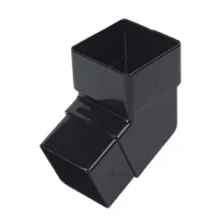 FloPlast Square Line 112.5° Square Offset Bend Black 65mm